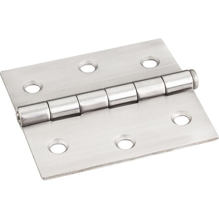 HARDWARE RESOURCES Stainless Steel 3"x2-3/4"  Single Full Swaged Butt Hinge OL33550SS